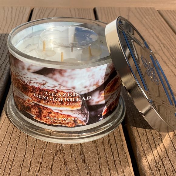 🆕HARRY SLATKIN HOMEWORX GLAZED GINGERBREAD 4 WICK 18oz CANDLE —NWT! - Picture 5 of 5